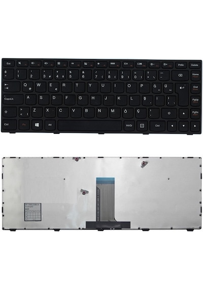 Lenovo İdeapad 300-14ısk, 80q6, 80rr Uyumlu Klavye Tuş Takımı Tuş Seti Siyah Türkçe