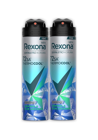 Rexona Men Thermocool Erkek Sprey Deodorant Menthol & Blue Lavender 150 Ml X2