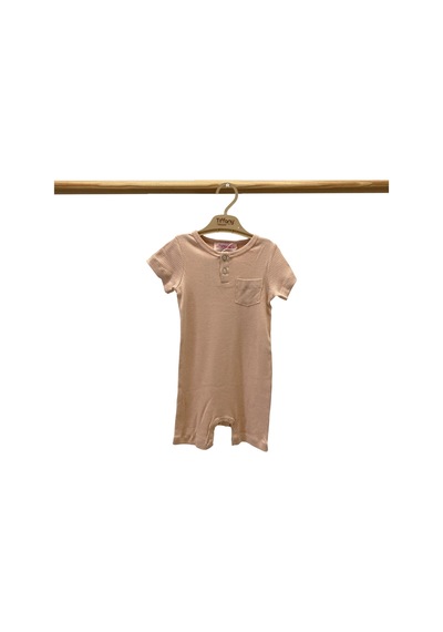 Tiffany Baby & Kids Tiffany Baby Organik Theme Cepli Kısa Rompy 88026 Tarçın
