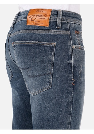 Colin's Colins 044 Karl Normal Kesim Düşük Bel Düz Paça Mavi Erkek Pantolon Cl1070562 Denim