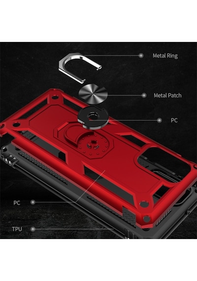 Ally Sm Galaxy S20+ Plus Yüzüklü Kilif Armor Shockproof Ring Kil 119832701 - Renk / Siyah Ally Sm Galaxy S20+ Plus Yüzüklü Kilif Armor Shockproof Ring Kil 119832701 - Renk / Siyah