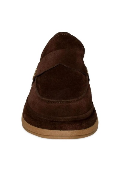 Mammamia D26ya-7815 Yarma Süet Deri Loafer Kadın Ayakkabı Kahve-süet