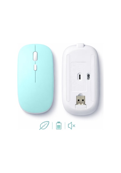 Apple Uyumlu MacBook iPad Bluetooth Şarjlı Mouse Usb Dongle Şarj Kablosu Dahil Sessiz İnce Ve Taşınabilir 13513