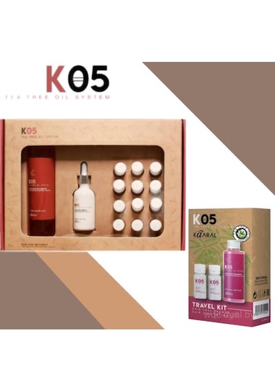 Kaaral Saç Dökülmesine Karşı Set K05 - 250ml+50ml Serum +ampul Losyon 12x10 Seyahay Boy 100ml Dökülen