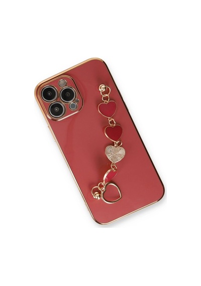 Apple İphone 14 Pro Max Kılıf Esila Silikon - Kırmızı