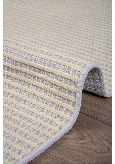 Beyaz İskandinav Sisal Yıkanabilir Kaymaz Tabanlı Kilim Yolluk Oturma Odası Mutfak Halısı
