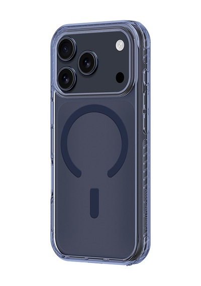 Apple Uyumlu iPhone 17 Pro  Kılıf M-safe Şarj Özellikli Airbag Amazingthing Titan Pro Serisi Kapak Mavi Mavi