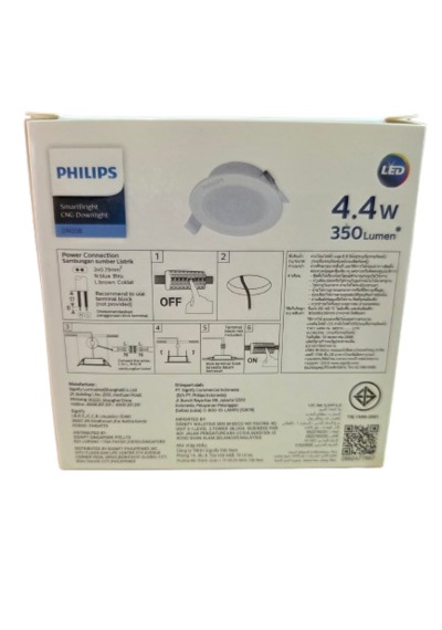 Phılıps 4,4w Led Spot 4000k Beyaz Işık Beyaz İle Sarı Işık Arası 350lümen Delik Çap 75-85mm 4lü Paket