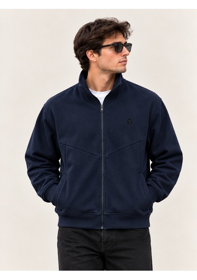 Vigoss Hakim Yaka Ferm. Erkek Sweatshırt 63259-30112 Lacivert