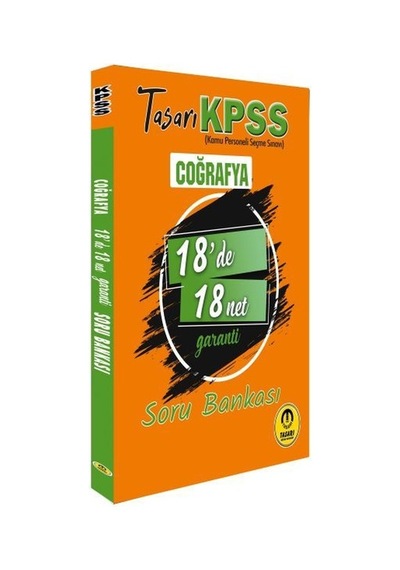 KPSS Coğrafya 18 de 18 Net Soru Bankası- Tasarı Akademi