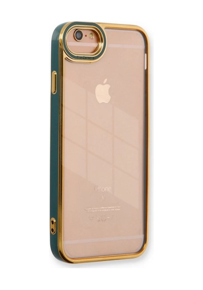 Apple Uyumlu iPhone 6 Uyumlu Kılıf Liva Lens Silikon - Yeşil