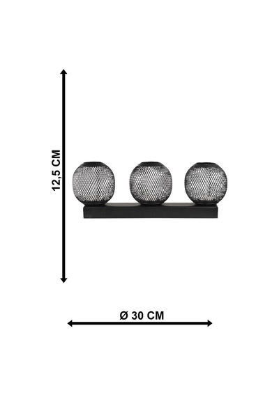 Sera Tealight 3.lü Mumluk Siyah Begüsa