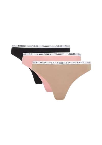 Tommy Hilfiger Kadın Marka Logılu Elastik Bantlı Organik Pamuklu Günlük Kullanımlı Siyah-pembe-koyukrem Külot Uw0uw02829 0r1 Tommy Hilfiger Kadın Marka Logılu Elastik Bantlı Organik Pamuklu Günlük Kullanımlı Siyah-pembe-koyukrem Külot Uw0uw02829 0r1