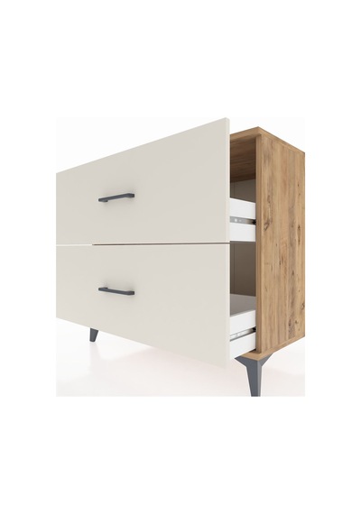 Kronos Şifonyer 2 Çekmeceli 88x59x80 Çam-aytaşı Atlas Çam