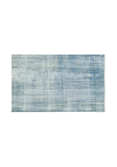 El Dokuması Vintage Yün-pamuk Mavi Halı 20040 158 X 250 Cm
