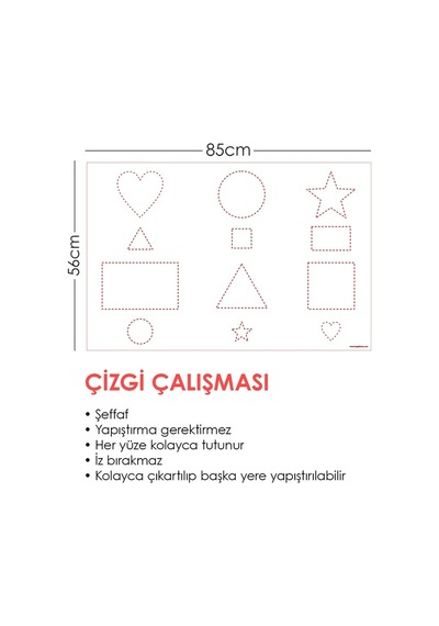 Çizgi Çalışması Yazı Tahtası Akıllı Kağıt Tahta Kalem Hediyeli 85