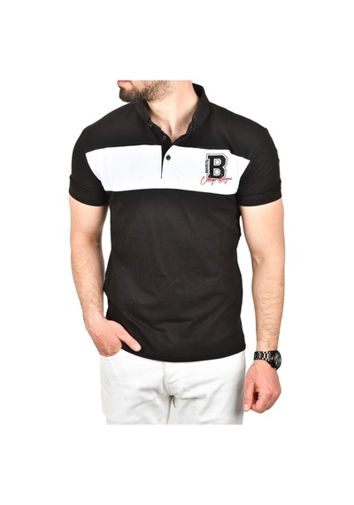 Deepsea Erkek Siyah Slim Fit Nefes Alan Pamuklu Kumaş Dar Kesim Kıvrılmaz Yaka Polo Yaka Tişört 2503019 Siyah Deepsea Erkek Siyah Slim Fit Nefes Alan Pamuklu Kumaş Dar Kesim Kıvrılmaz Yaka Polo Yaka Tişört 2503019 Siyah
