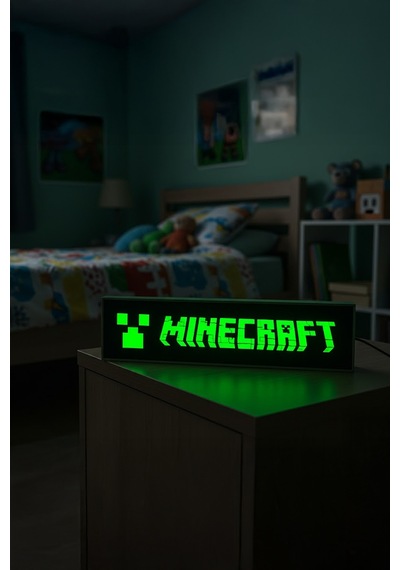 Minecraft Tasarımlı Dekoratif Aydınlatma Gece Lambası Çok Renkli