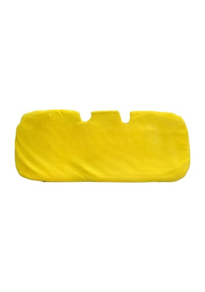 Yumuşak Tüylü Peluş Serme Oto Koltuk Minder Arka Sarı Renk