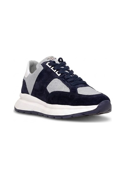 John Richardo 24298 Erkek Hakiki Deri Klasik Sneaker Lacivert