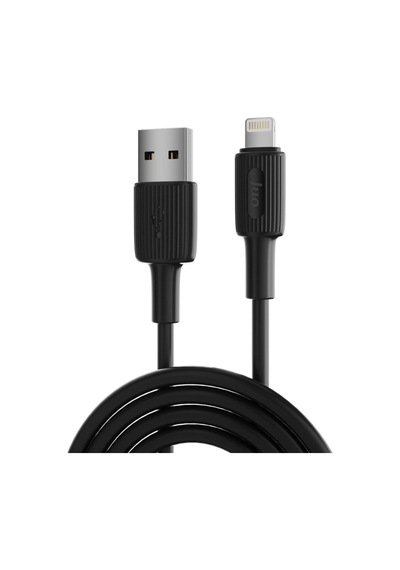 Juo 12w 2.4a Usb-a To Lightning İphone İpad İle Uyumlu Silikon Hızlı Şarj Ve Data Kablosu Siyah 2 Me Sku: Zeus8690010115829