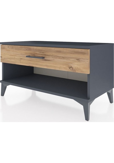 Hyperion Şifonyer Tek Çekmeceli 88x44x48 Antrasit-çam Antrasit