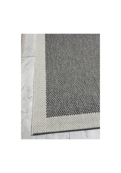 Sisal Halı- Hol Koridor Halısı- Kaymaz Taban- Yıkanabilir Kilim Halı Yolluk Gri - Krem