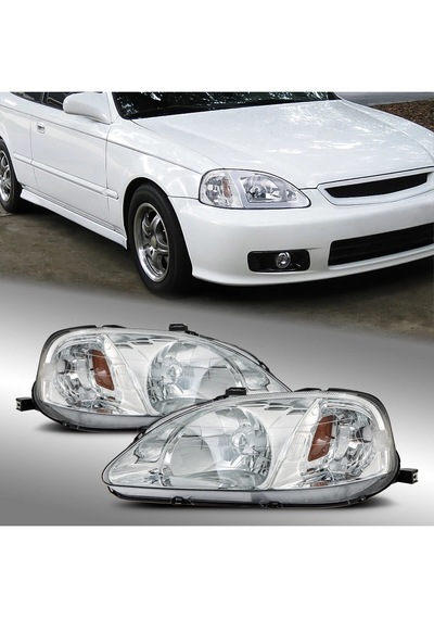 Honda Civic 1999.2000 Uyumlu Krom Usdm Far