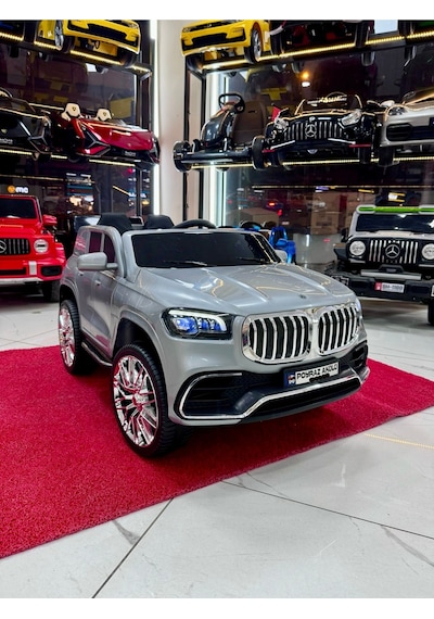Poyraz Akülü Bmw Suv 12 Volt Akülü Araba 0-7 Yaş Gri
