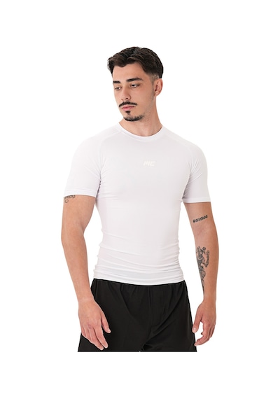 Musclecloth Tech Kısa Kollu T-shirt Beyaz Beyaz