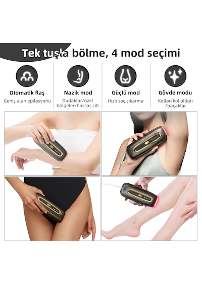 Yues Ipl Safir Başlıklı Lazer Epilasyon 4 Modlu Epilasyon Cihazı