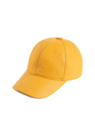 Shopiolog Şapka Unisex Hakiki Deri Beyzbol Kep