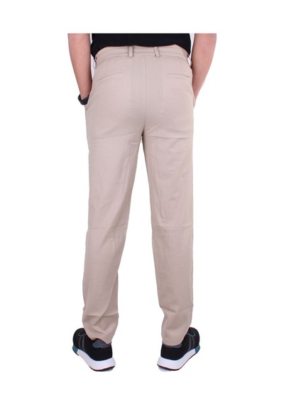 Dagoster Dmg23-619712 Bej Normal Bel Düz Paça Jogger Erkek Pantolon Bej