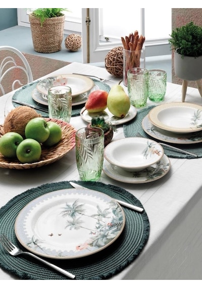 Pierre Cardin 24 Parça 6 Kişilik Günlük Yemek Takımı Tropic