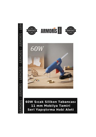 60w Sıcak Silikon Tabancası 11 Mm Mobilya Tamiri Seri Yapıştırma Hobi Aleti