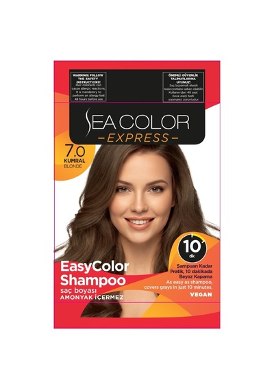 Sea Color Express Şampuan Boya 7.0 Kumral 60 Ml - 6 Adet Tarı