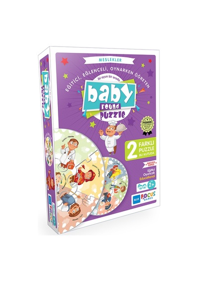 Baby Round Puzzle Meslekler Faturalı Ürün