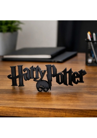 Harry Potter Logo Standı Dekoratif Masa Üstü & Duvar Süsü 194x67x15 Mm 194 X 67 X 15 Mm