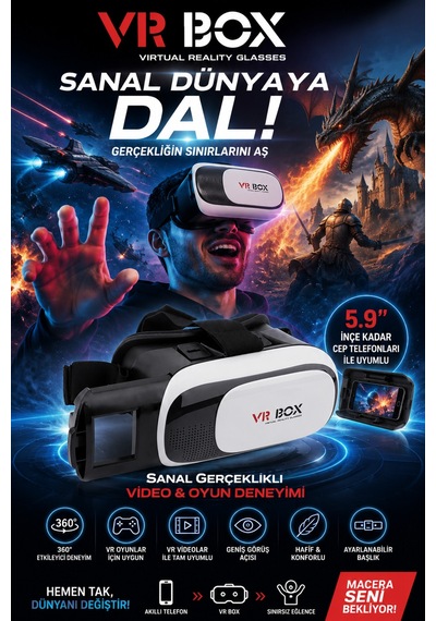 3d 2 Sanal Gerçeklik Gözlüğü 3dvr