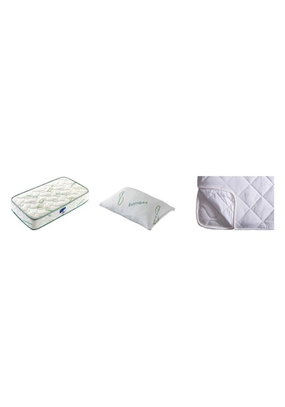 Uzunbebe 90X190 Opalin Bamboo Yatak , Yastık , Yatak Koruyucu Alez Kılıf
