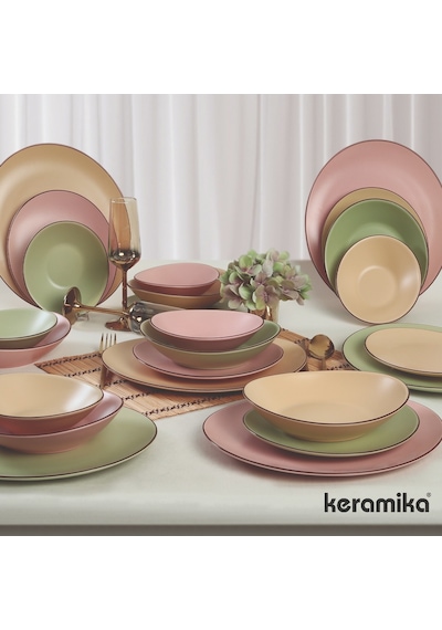 Keramika Takım Yemek Stella 6 Kişilik 24 Parça
