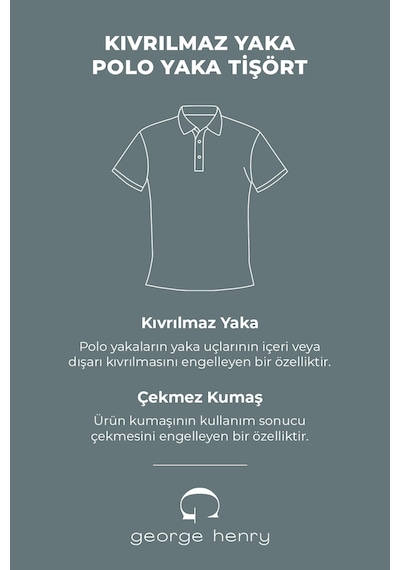 George Henry Çekmeyen Pamuklu Kumaş Slim Fit Dar Kesim Kıvrılmaz Polo Yaka Tişört Gargoyle Gri George Henry Çekmeyen Pamuklu Kumaş Slim Fit Dar Kesim Kıvrılmaz Polo Yaka Tişört Gargoyle Gri