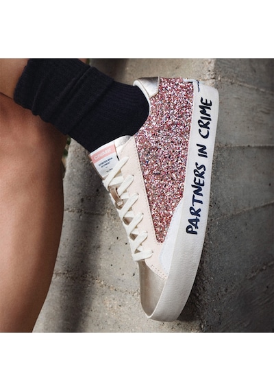 Sneaker Günlük Kadın 20008pp7.26 Crime London Dıstressed 26/c08 Lplatinium Platinium Çok Renkli