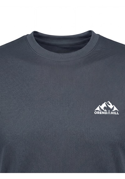 Orendahill Erkek Spor Tişört Hızlı Kuruyan Esnek Regular Fit Basic Gym Activewear Antrasit