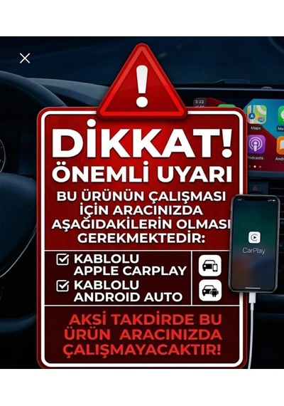 4-in-1 Kablosuz Araç Ekran Yanstıcı Ve Carplay Ve Android Auto Adaptörü Kablosuz Dönüştürücü İos-android Usb Dönüştürücü