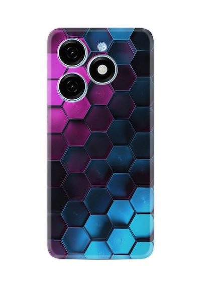 Tecno Spark 20 Spark 20c Kılıf Desenli Silikon Platinium Series Petek 1825