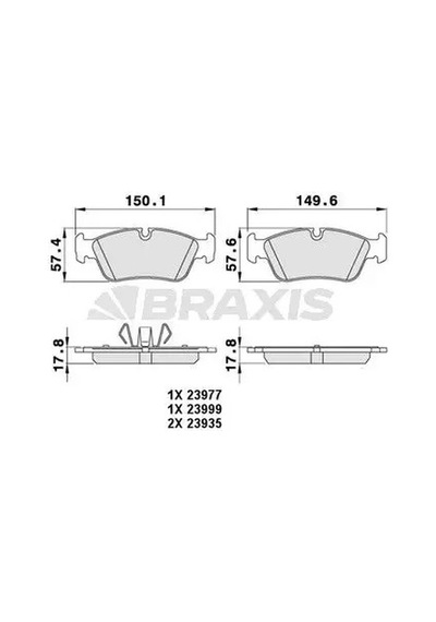 Bmw 318i E90 On Fren Balatasi 2006-2007 Braxıs Aa0221