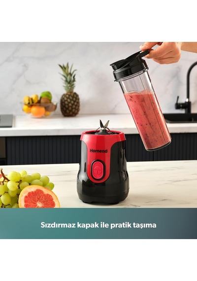 Mixfresh 7026h Kişisel Smoothie Blender Siyah Kırmızı Belirtilmemiş