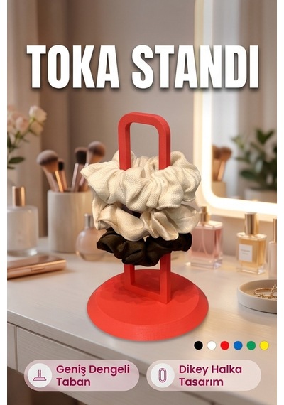 Toka Standı Saç Tokası Düzenleyici Masaüstü Organizer Kırmızı Toka Standı Saç Tokası Düzenleyici Masaüstü Organizer Kırmızı