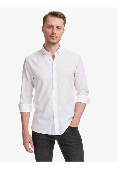 Pierre Cardin Erkek Beyaz Gömlek Desenli 50325355-vr013